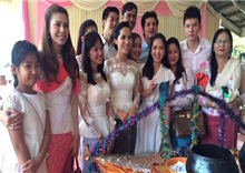 យុគ ចិន្តា នាំសិល្បករទៅ ដាក់បិណ្ឌនៅវត្តសំរោង អណ្តែត