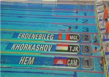 កីឡាករ  ហែមថុន ពន្លឺ ប្រឹង​តែមួយ​ដង្ហើម​​យកឈ្នះ​កីឡាករ បី​ប្រទេស ក្នុង​ការ​ប្រកួត​កីឡា​ហែល​ទឹក