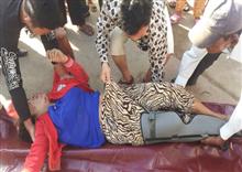 ស្ត្រីម្នាក់បាក់ជើង ព្រោះរថយន្ត ក្រឡុកស៊ីម៉ង់ត៍ បុក