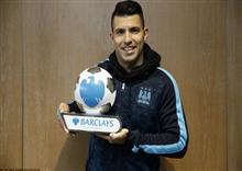 Aguero ឈ្នះ​ពាន​កីឡាករ​លេង​ល្អ​ប្រចាំ​ខែ​មករា នៅ Premier League