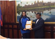 កីឡាការិនី ស៊ន សៀវម៉ី នឹង​ទទួល​ប្រាក់​រង្វាន់​លើក​ចិត្ត​បន្ថែម​ពី​​ណាហ្គាវើល ស្អែក​នេះ