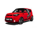 រថយន្ត Kia Soul The Voice ម៉ូដែលថ្មី បំពាក់ ទូរទស្សន៍ LED ភ្ជាប់ជាមួយ Ipad2 mini