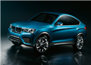 រថយន្តប្រណិត BMW X4 ម៉ូដែលថ្មី ឆ្នាំ២០១៣ មានរូបរាង  ស្រស់សង្ហា