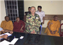 ព្រះចៅ អធិការវត្ត ព្រះសង្ឃ និងកូនសិស្ស វត្តទួលក្រសាំង ឆាន់ស្រា បើករថយន្ត ក្រឡាប់ធ្លាក់ផ្លូវ រងរបួស