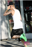 ខោរបស់ Justin Bieber ជិតរបូតនៅពេលដែលរត់ហាត់ប្រាណ